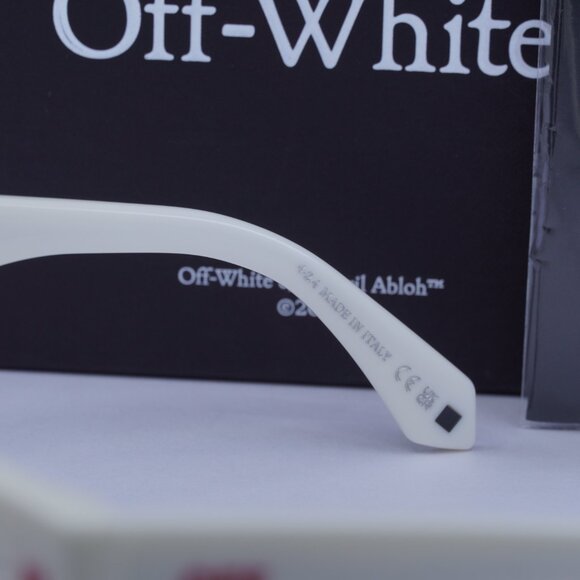 Off-White OERI13Y SELMA 0107 Square Sunglasses – White/Grey